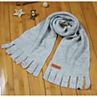 1pcs Kids Unisex Active Black / Red Solid Colored Polyester Scarves Black / Red / Light gray One-Size