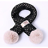 1pcs Kids Unisex Active Black Geometric Acrylic Scarves Black / Green One-Size