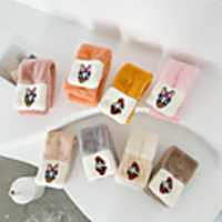 1pcs Kids Unisex Active Cartoon Faux Fur Scarves White / Yellow / Blushing Pink