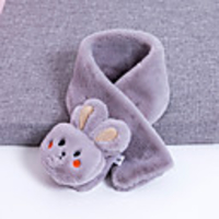 1pcs Kids Unisex Active Cartoon Patchwork Polyester Scarves Wine / Gray One-Size