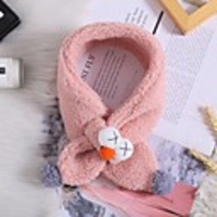 1pcs Kids Unisex Active Cartoon Polyester Scarves Blushing Pink / Dark Gray / Beige One-Size
