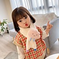 1pcs Kids Unisex Active Cartoon Printing Scarves White / Purple / Yellow