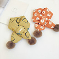 1pcs Kids Unisex Active Cartoon Printing Scarves Yellow / Blushing Pink / Dusty Rose