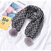 1pcs Kids Unisex Active Geometric Acrylic Scarves Black / Wine / Orange One-Size