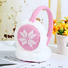 1pcs Kids Unisex Active Santa Claus Cartoon / Snowflake Earmuffs White / Black / Blushing Pink