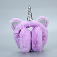 1pcs Kids Unisex Active Solid Colored Earmuffs Black / Blue / Purple One-Size