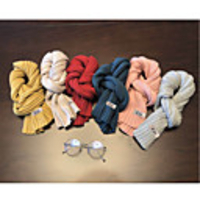 1pcs Kids Unisex Active Solid Colored Scarves Yellow / Green / Brown