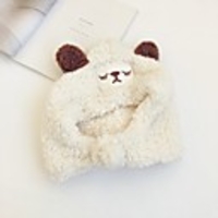 1pcs Kids Unisex Basic Black White / Panda Animal Embroidered Faux Fur Hats Caps White / Black / Blushing Pink One-Size
