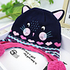 1pcs Kids Unisex Basic Cat Animal Animal Pattern / Knitted Cotton Hats Caps Purple S / M / L