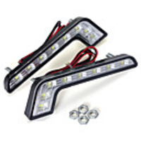 1pcs L Shape 5W LED DRL Daytime Running Lights Fog Lamp White for Benz C E S