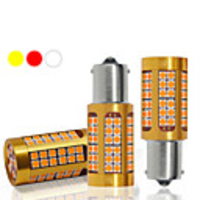 1Pcs LED Canbus Automatic Turn Signal Light 3030 Chips 78 LED Car Reserve Lamps Red White Yellow 1156/1157/7440/7443