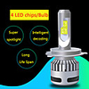 1Pcs LED Lamp Car Headlight 6000K X70 High And Low Led Bulb H4 Auto Headlamp 12V White Light LED Car Headlamp Bulbs