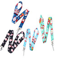 1pcs Merry Christmas Santa Claus Universal Strap Lanyard