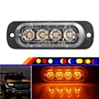 1pcs Motorcycle / Car Light Bulbs 12 W 4 LED Strobe / Flashing For universal All Models All years