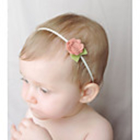 1pcs Newborn / Infant Unisex Active Black Floral Polyester Hair Accessories Black / Purple / Blushing Pink One-Size