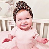 1pcs Newborn / Infant Unisex Active Leopard Cotton Hats Caps Black / Khaki