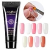 1PCS Poly UV Gel UV 15ml/9 Colors Quick Building Nail Extension Gel Acrylic Poly UV Gel UV Builder Nail Tips Gel Varnish Slip Solution