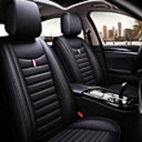 1pcs Pu Leather Car Seat Cushion Not Moves Universal Auto Accessories Covers Black/Red Non-Slide General For Lada Vesta E1 X30