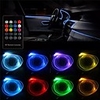 1pcs RGB LED Strip Light Filler Gap Decoration Neon Interior Floor Lamp Flexible Tube with Remote Control 5m