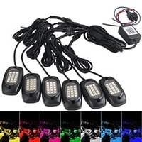 1pcs RGB Underglow Ambient Lights Car Chassis Lamps Waterproof Exterior Parts For Car Bottom Atmosphere Light Led Rock Strip Lights miniinthebox