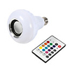 1pcs Smart E27 12W Ampoule LED Bulb RGB Light Wireless Bluetooth Audio Speaker Music Playing Dimmable Lamp Remote Control