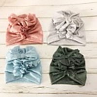1pcs Toddler / Infant Unisex Active Solid Colored Bow / Lace Trims Cotton Hats Caps White / Blushing Pink / Green One-Size