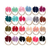 1pcs Toddler / Infant Unisex Active Solid Colored Bow Hair Accessories White / Black / Purple One-Size