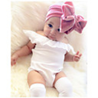 1pcs Toddler / Infant Unisex Sweet Solid Colored Bow Hair Accessories White / Black / Purple One-Size
