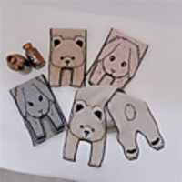 1pcs Toddler Unisex Active Animal Scarves Blushing Pink / Khaki / Beige