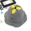 1pcs Toddler Unisex Active Black Check Cotton Hats Caps Black / Blushing Pink One-Size