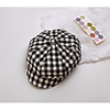 1pcs Toddler Unisex Active Black Check Polyester Hats Caps Black / Yellow / Blushing Pink One-Size