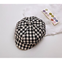 1pcs Toddler Unisex Active Black Check Polyester Hats Caps Black / Yellow / Blushing Pink One-Size