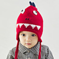 1pcs Toddler Unisex Active Cartoon Embroidered / Knitted Roman Knit Hats Caps Blue / Red / Yellow
