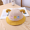 1pcs Toddler Unisex Active Cartoon Embroidered Hats Caps Blue / Red / Yellow