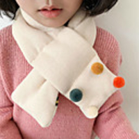 1pcs Toddler Unisex Active Cartoon Faux Fur Scarves Blue / Yellow / Blushing Pink One-Size