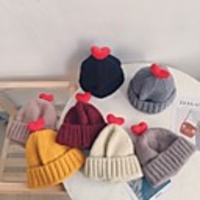 1pcs Toddler Unisex Active Cartoon Knitted Roman Knit Hats Caps Black / Purple / Yellow