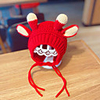 1pcs Toddler Unisex Active Cartoon Knitted Roman Knit Hats Caps Red / Yellow / Blushing Pink