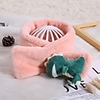 1pcs Toddler Unisex Active Dinosaur Cartoon Polyester Scarves Blushing Pink One-Size