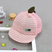 1pcs Toddler Unisex Active Houndstooth / Cartoon Embroidered Hats Caps Red / Blushing Pink One-Size
