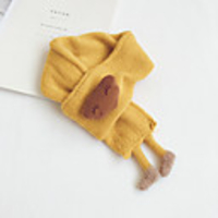 1pcs Toddler Unisex Active Jacquard Faux Fur Scarves Blue / Red / Yellow One-Size