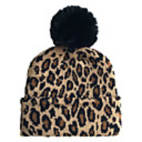 1pcs Toddler Unisex Active Leopard Knitted / Jacquard Roman Knit Hats Caps White / Blushing Pink / Khaki