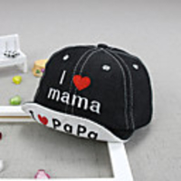 1pcs Toddler Unisex Active Letter Embroidered Denim Hats Caps Black / Blue / Light Blue One-Size