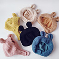 1pcs Toddler Unisex Active Solid Colored Bow / Knitted Hats Caps Black / Blue / Yellow