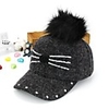 1pcs Toddler Unisex Active Solid Colored Cotton Hats Caps Black / Red / Blushing Pink One-Size