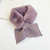 1pcs Toddler Unisex Active Solid Colored Faux Fur Scarves White / Purple / Yellow One-Size