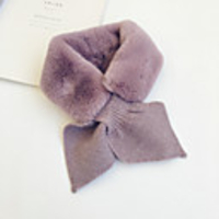 1pcs Toddler Unisex Active Solid Colored Faux Fur Scarves White / Purple / Yellow One-Size