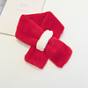 1pcs Toddler Unisex Active Solid Colored Faux Fur Scarves White / Red / Yellow One-Size