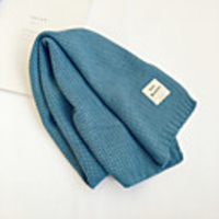 1pcs Toddler Unisex Active Solid Colored Knitwear Scarves Blue / Yellow / Blushing Pink One-Size