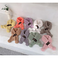 1pcs Toddler Unisex Active Solid Colored Scarves White / Purple / Yellow