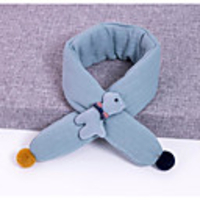1pcs Toddler Unisex Sweet Blue Solid Colored Cotton Scarves Yellow / Blushing Pink / Khaki One-Size
